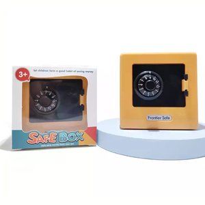 Colorful Mini Square Password Protected Piggy Bank Toy for Kids